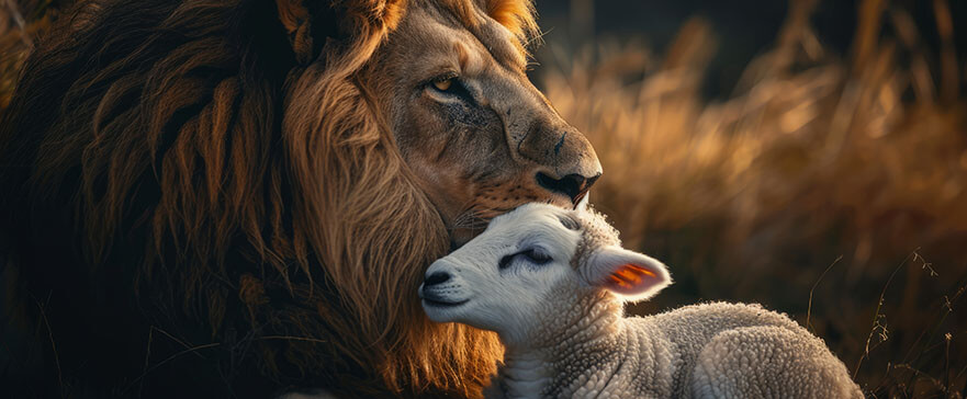 The Lion and the Lamb together